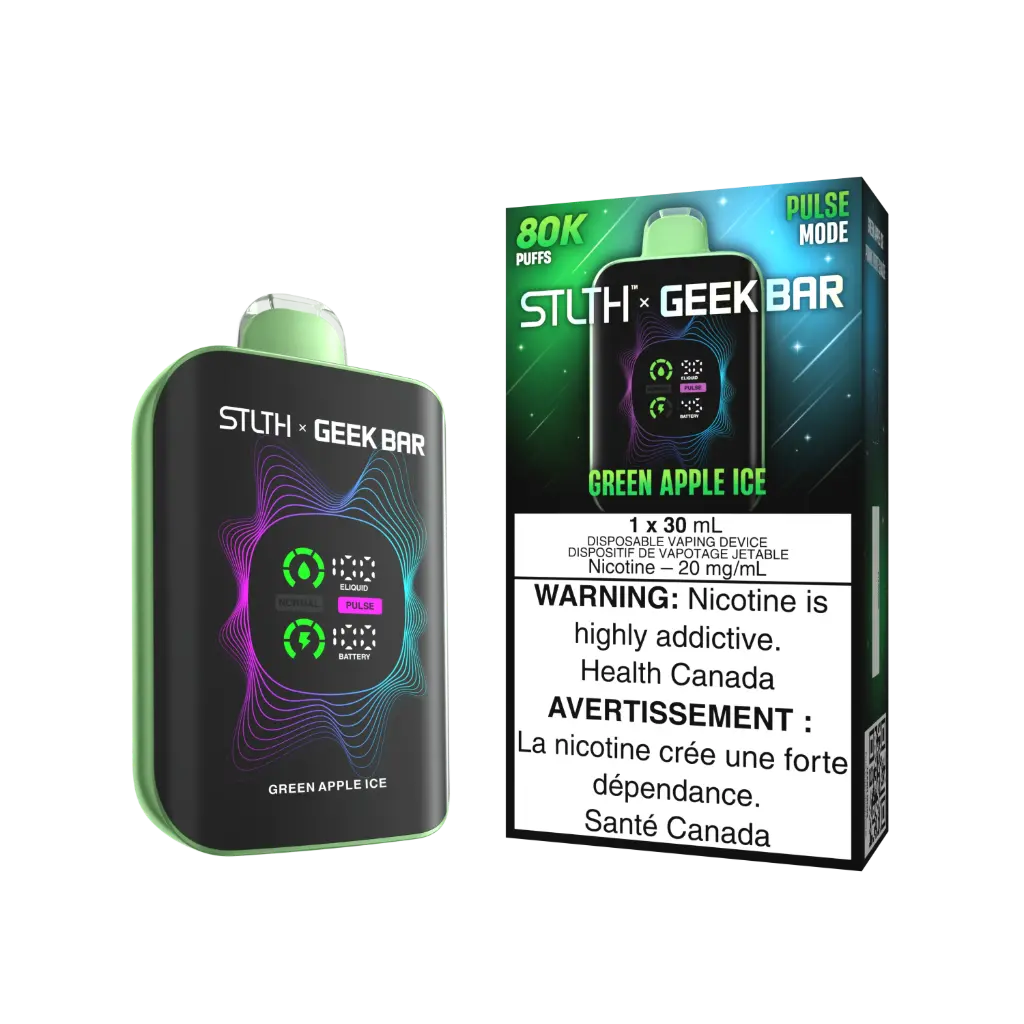 STLTH X GEEKBAR 80K (30ML) - GREEN APPLE ICE