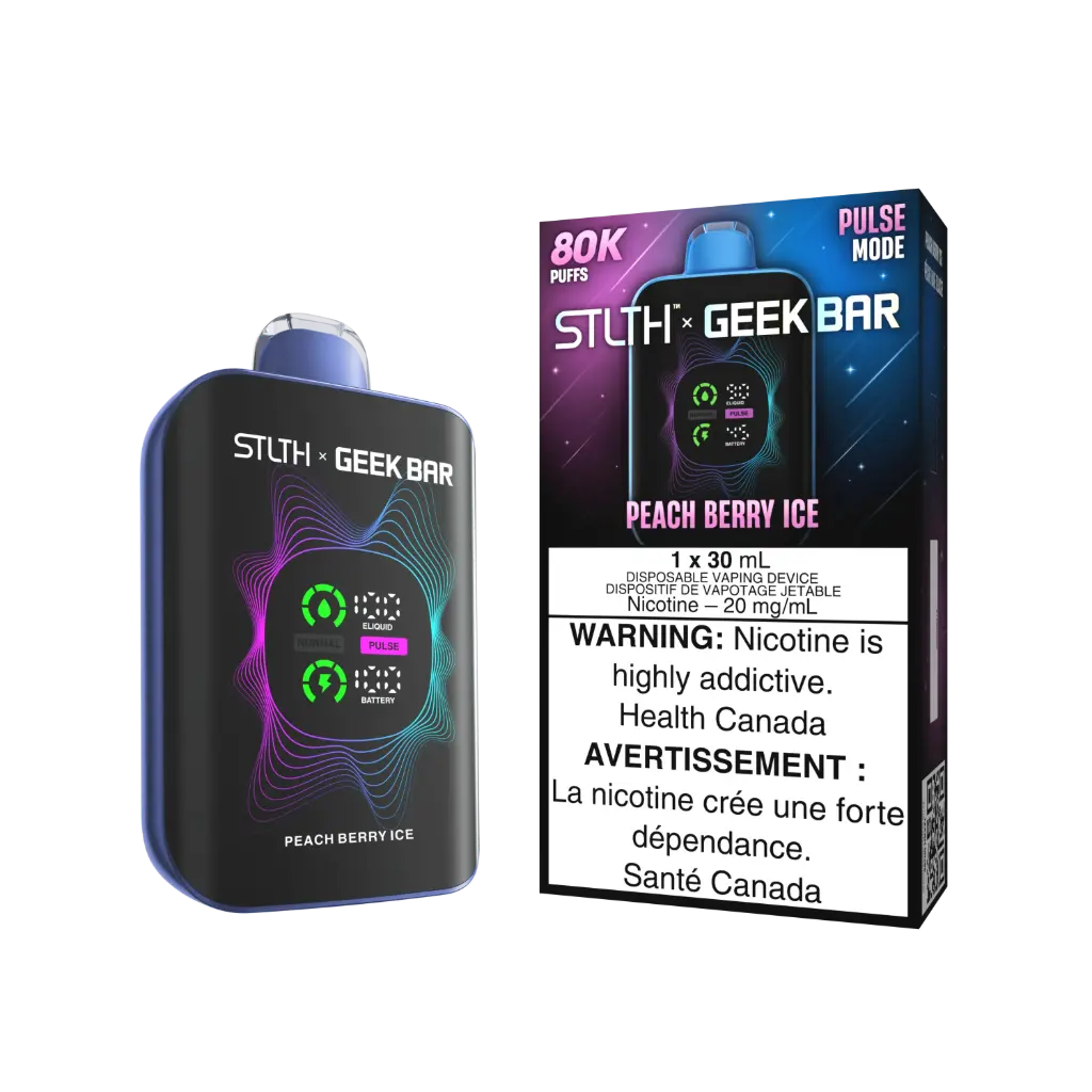 STLTH X GEEKBAR 80K (30ML) - PEACH BERRY ICE