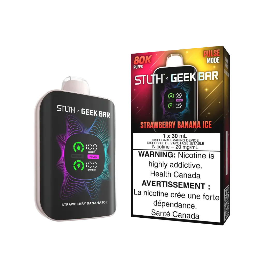 STLTH X GEEKBAR 80K (30ML) - STRAWBERRY BANANA ICE