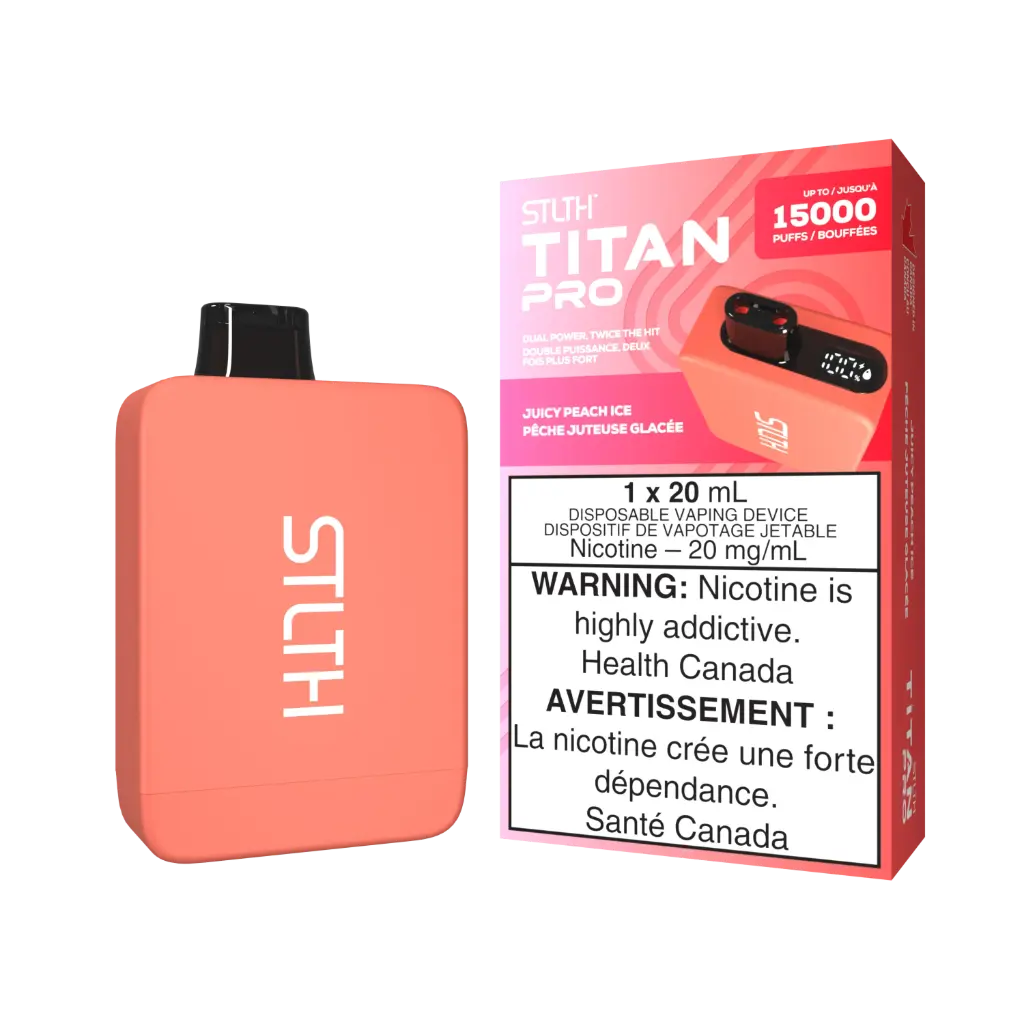 STLTH TITEN MAX 50K (30ML) - JUICY PEACH ICE