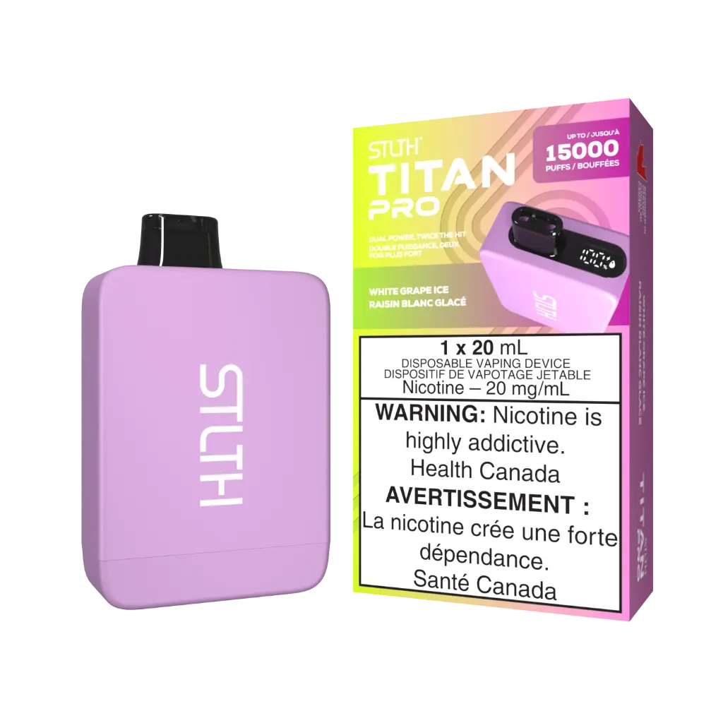 STLTH TITEN MAX 50K (30ML) - WHITE GRAPE ICE