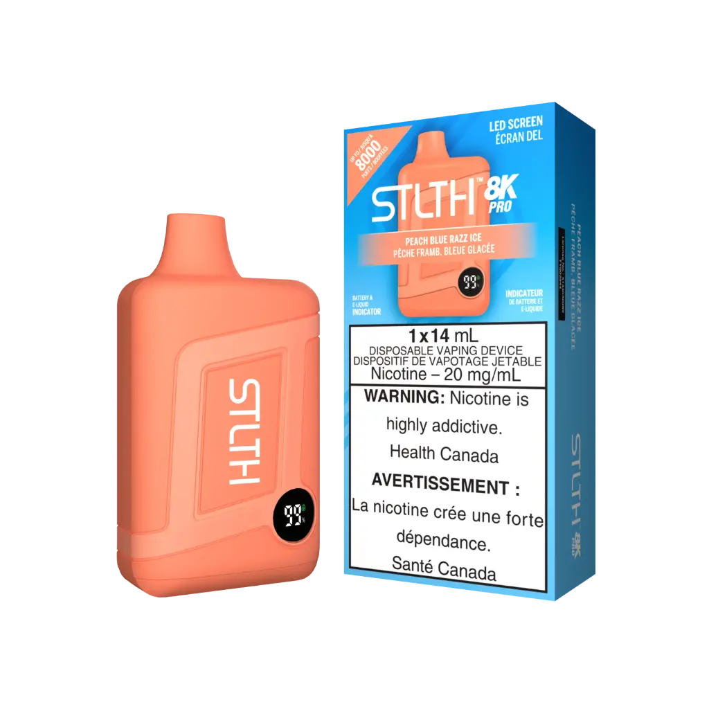 STLTH 8K PRO (14ML) - PEACH BLUE RAZZ ICE