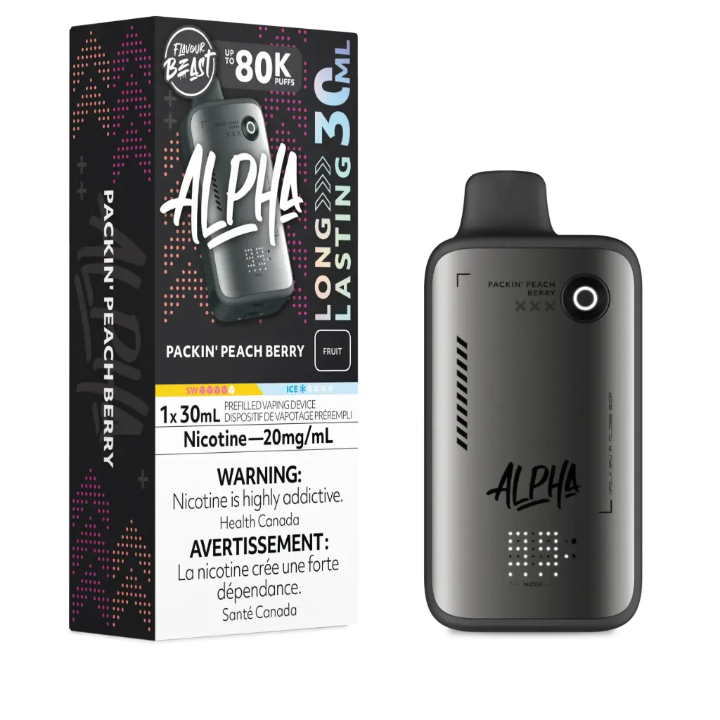 FLAVOUR BEAST ALPHA 80K (30ML) - Packin' Peach Berry