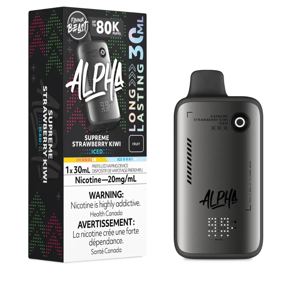 FLAVOUR BEAST ALPHA 80K (30ML) - Supreme Strawberry Kiwi Iced