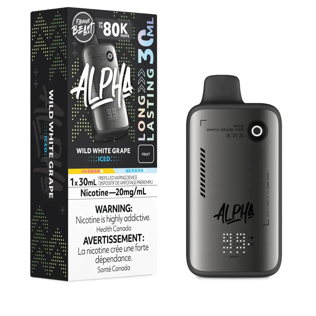 FLAVOUR BEAST ALPHA 80K (30ML) - Wild White Grape Iced