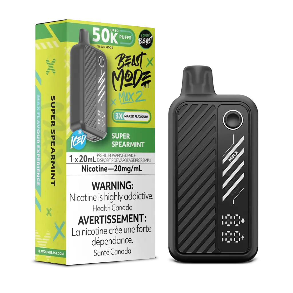 FLAVOUR BEAST BEAST MODE MAX 2 50K (20ML) - Super Spearmint