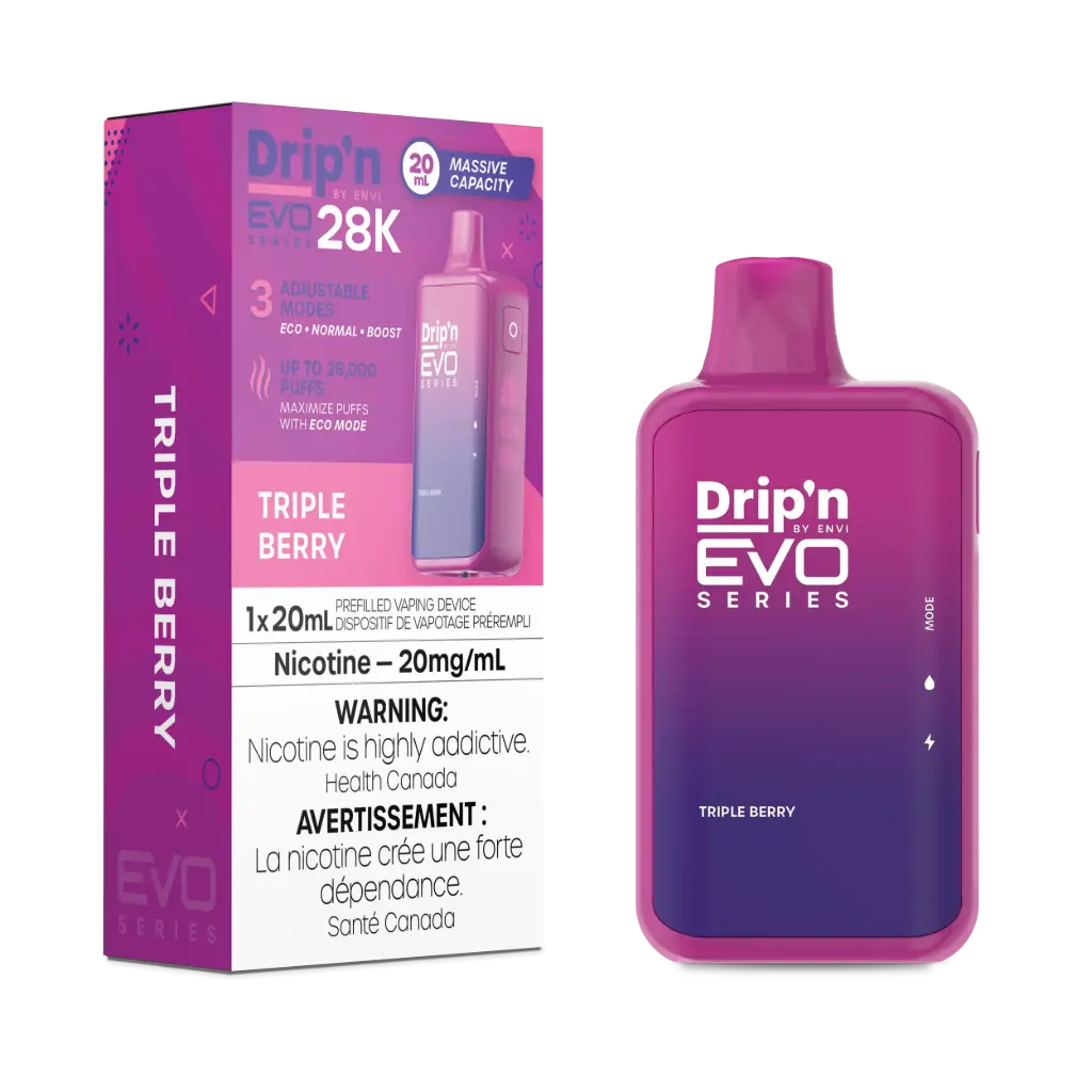 DRIP'N EVO 28K (20ML) - · Triple Berry