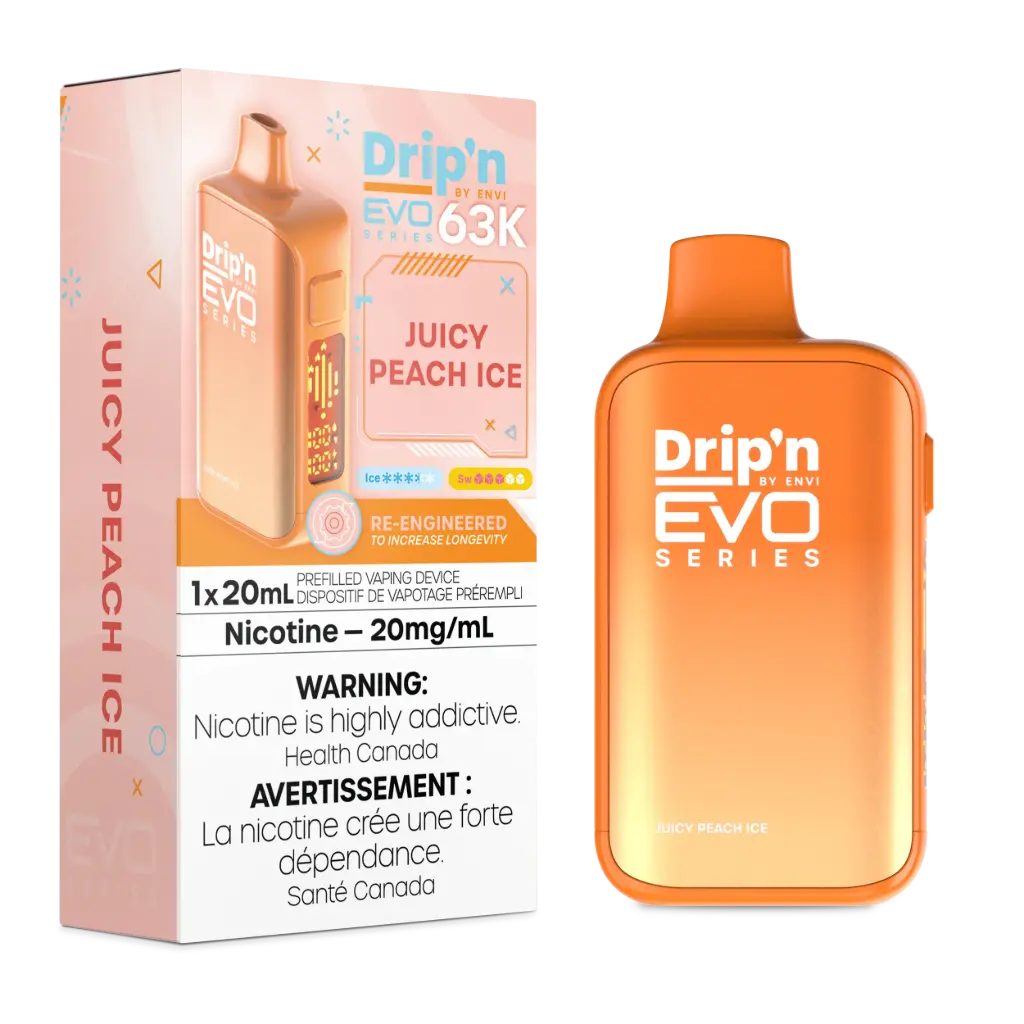 DRIP'N EVO 63K (20ML) - Juicy Peach Ice