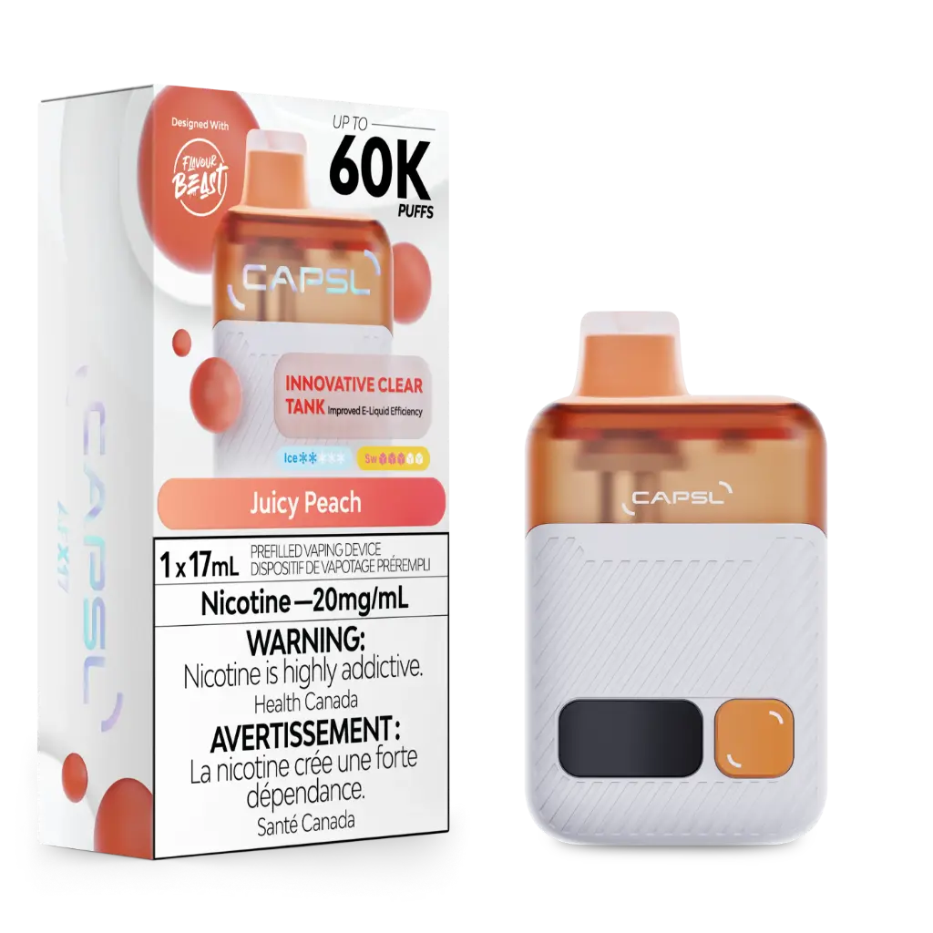 CAPSL 60K (17ML) - Juicy Peach
