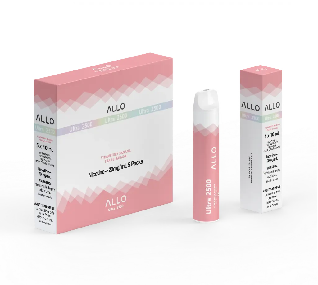 ALLO ULTRA 2500 (8ML) - Strawberry Banana