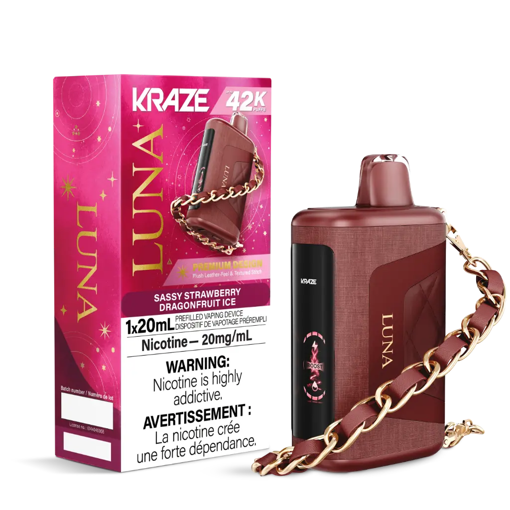 KRAZE LUNA 42K (20ML) - Sassy Strawberry Dragonfruit Ice