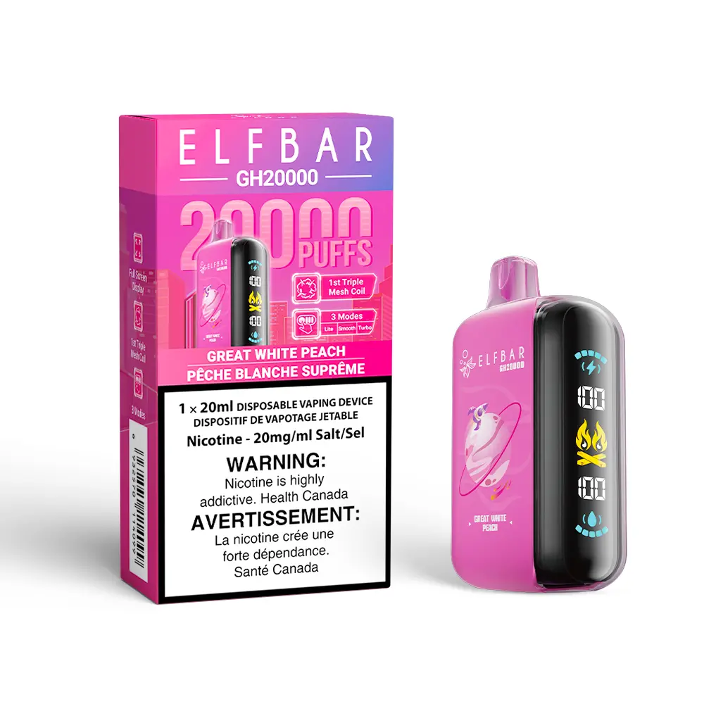 ELFBAR GH20K (20ML) - GREAT WHITE PEACH