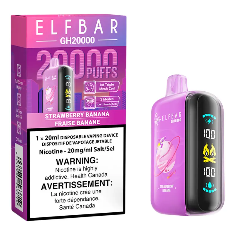 ELFBAR GH20K (20ML) - STRAWBERRY BANANA