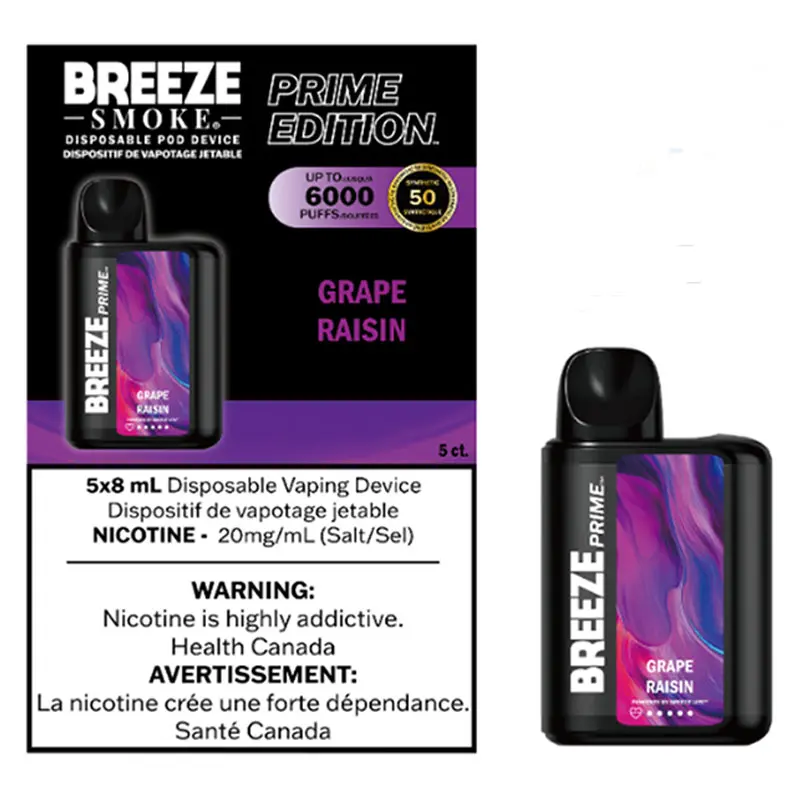 BREEZE PRIME S50 6000 (8ML) - GRAPE