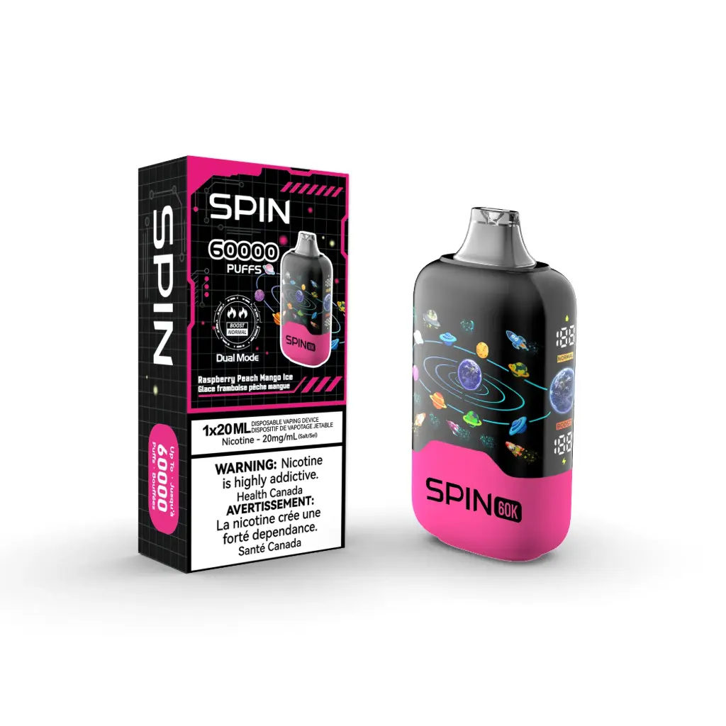 SPIN 60K (20ML) - Raspberry Peach Mango Ice