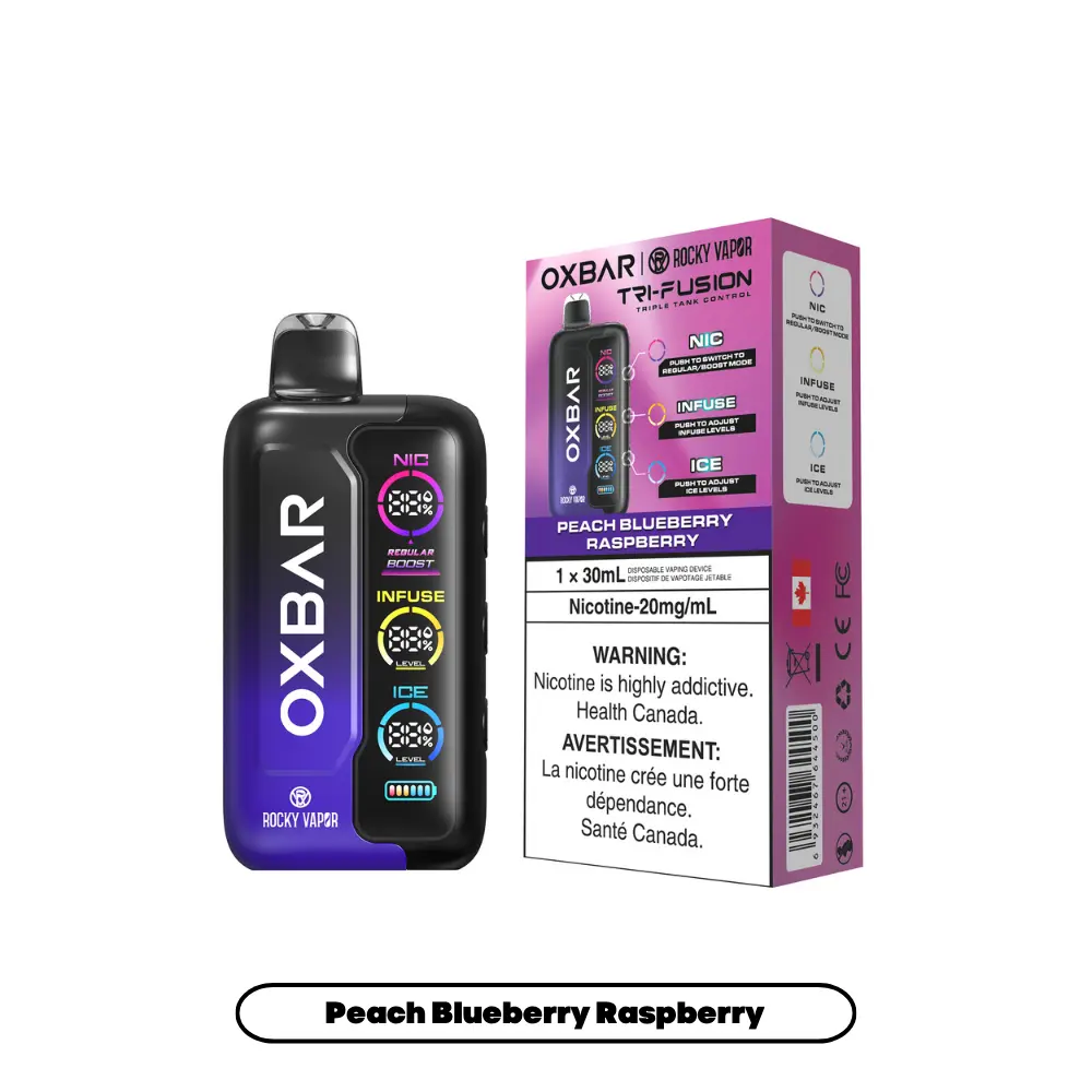 OXBAR TRI-FUSION (30ML) - Peach Blueberry Raspberry