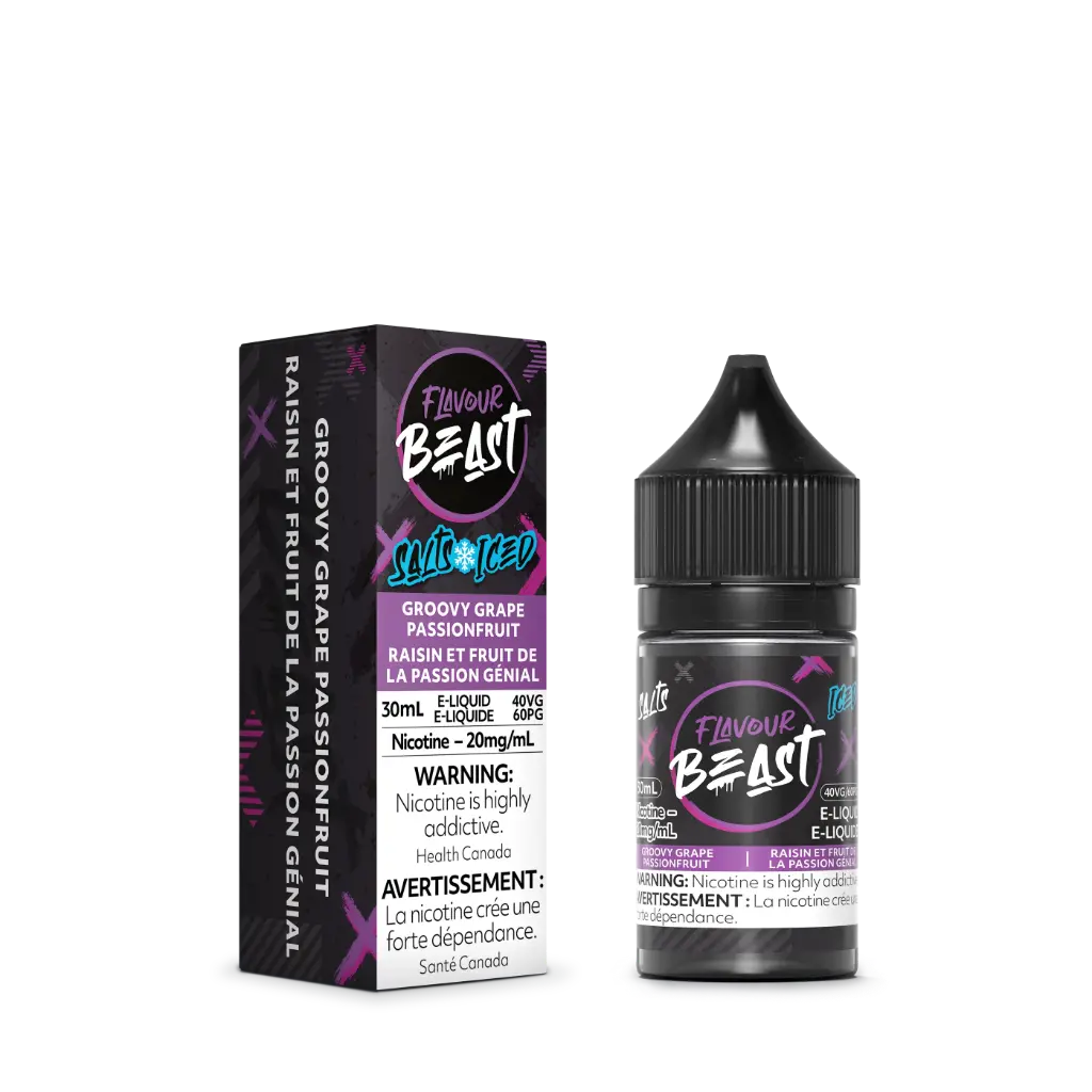 Flavour Beast E-Liquid- 30ML - · Groovy Grape Passionfruit