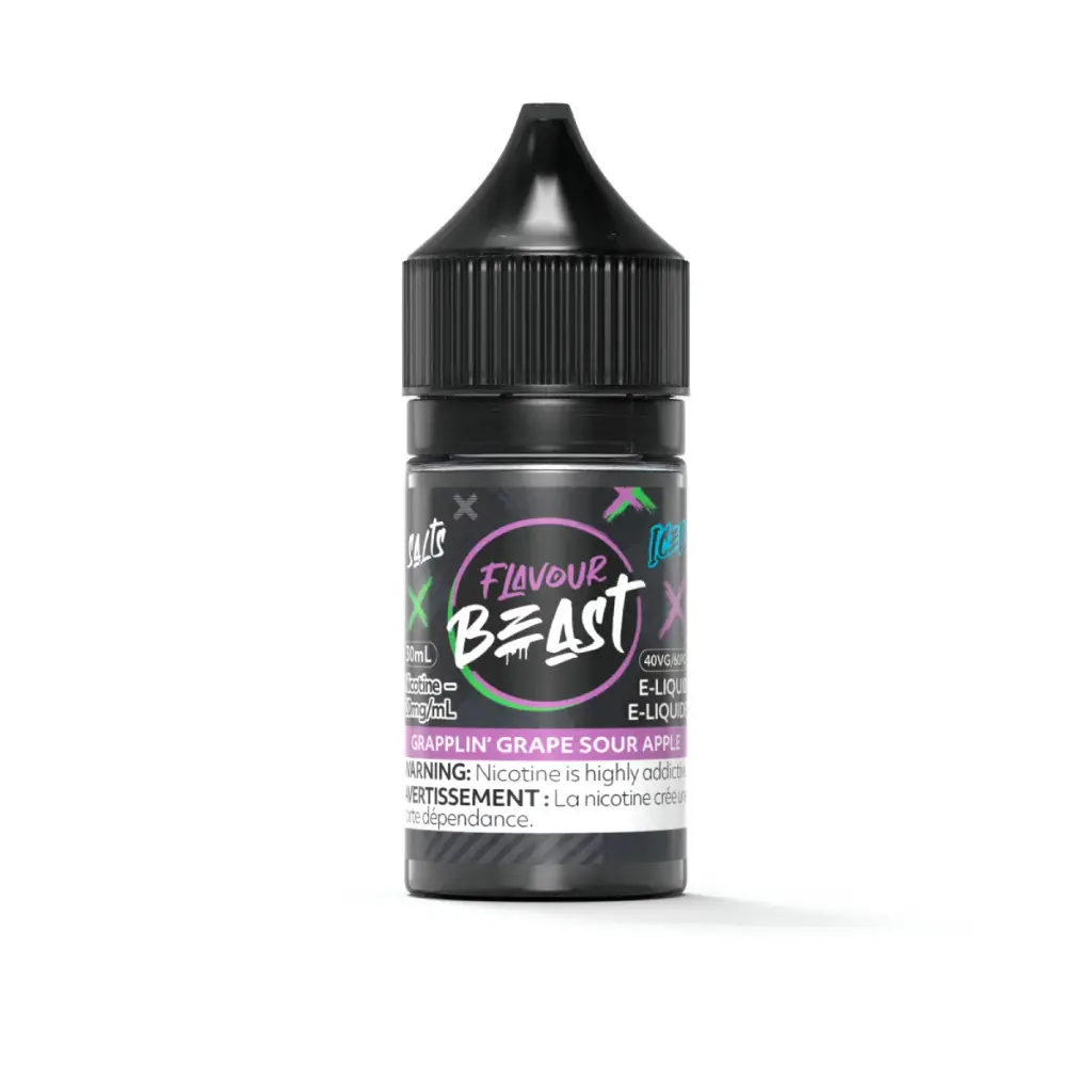 Flavour Beast E-Liquid- 30ML - · Grapplin' Grape Sour Apple
