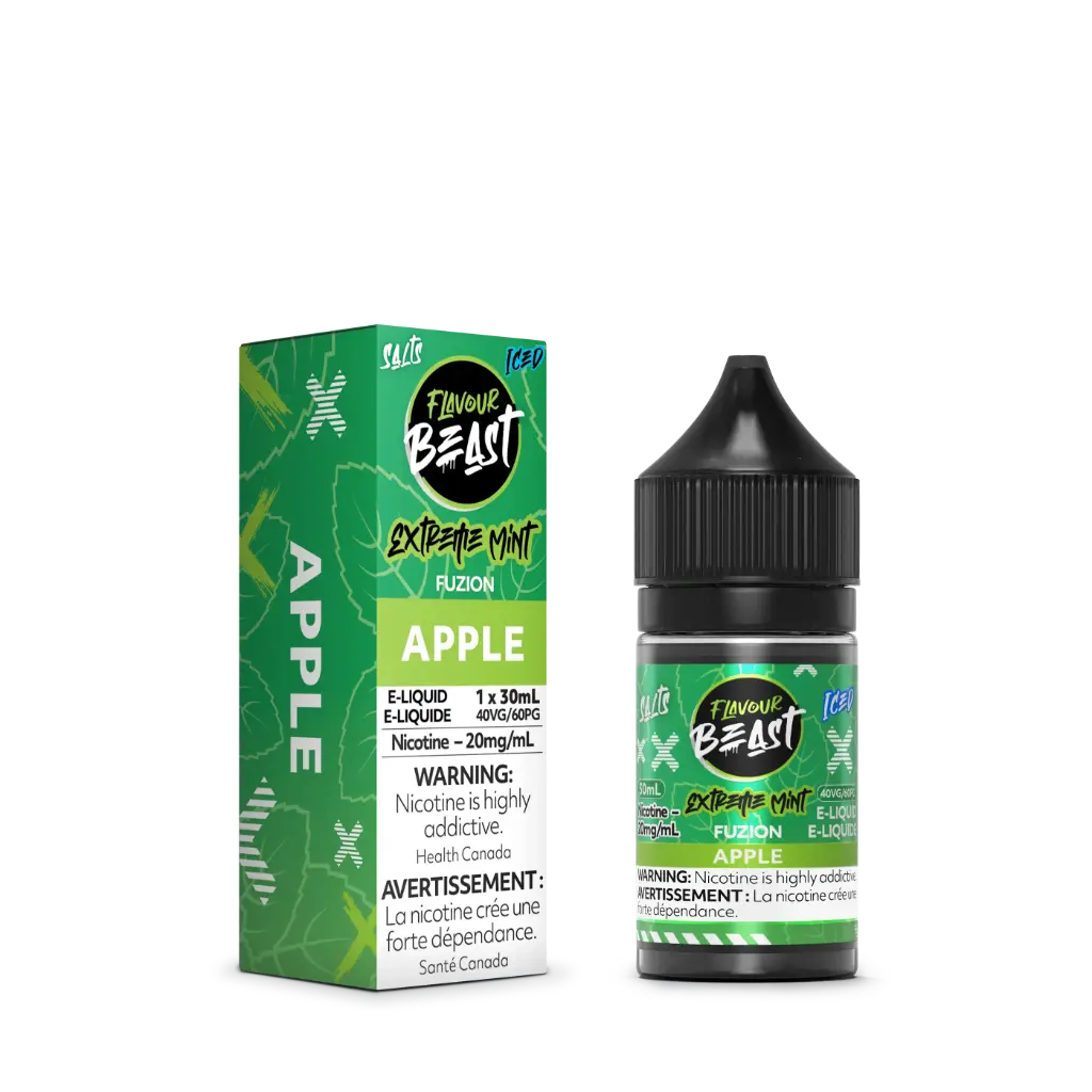 Flavour Beast Fuzion E-Liquid- 30ML - Extreme Mint Fuzion Apple ICED