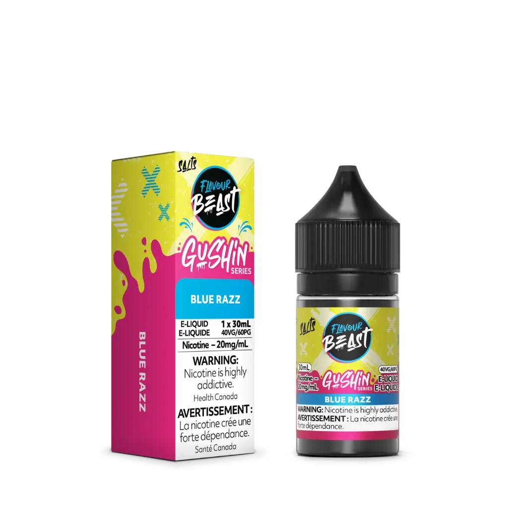 Flavour Beast Gushin & Sour Gushin E-Liquid- 30ML - Blue Razz