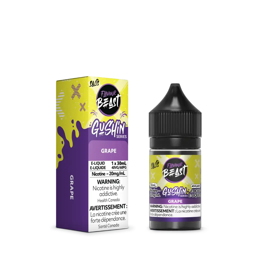 Flavour Beast Gushin & Sour Gushin E-Liquid- 30ML - Grape