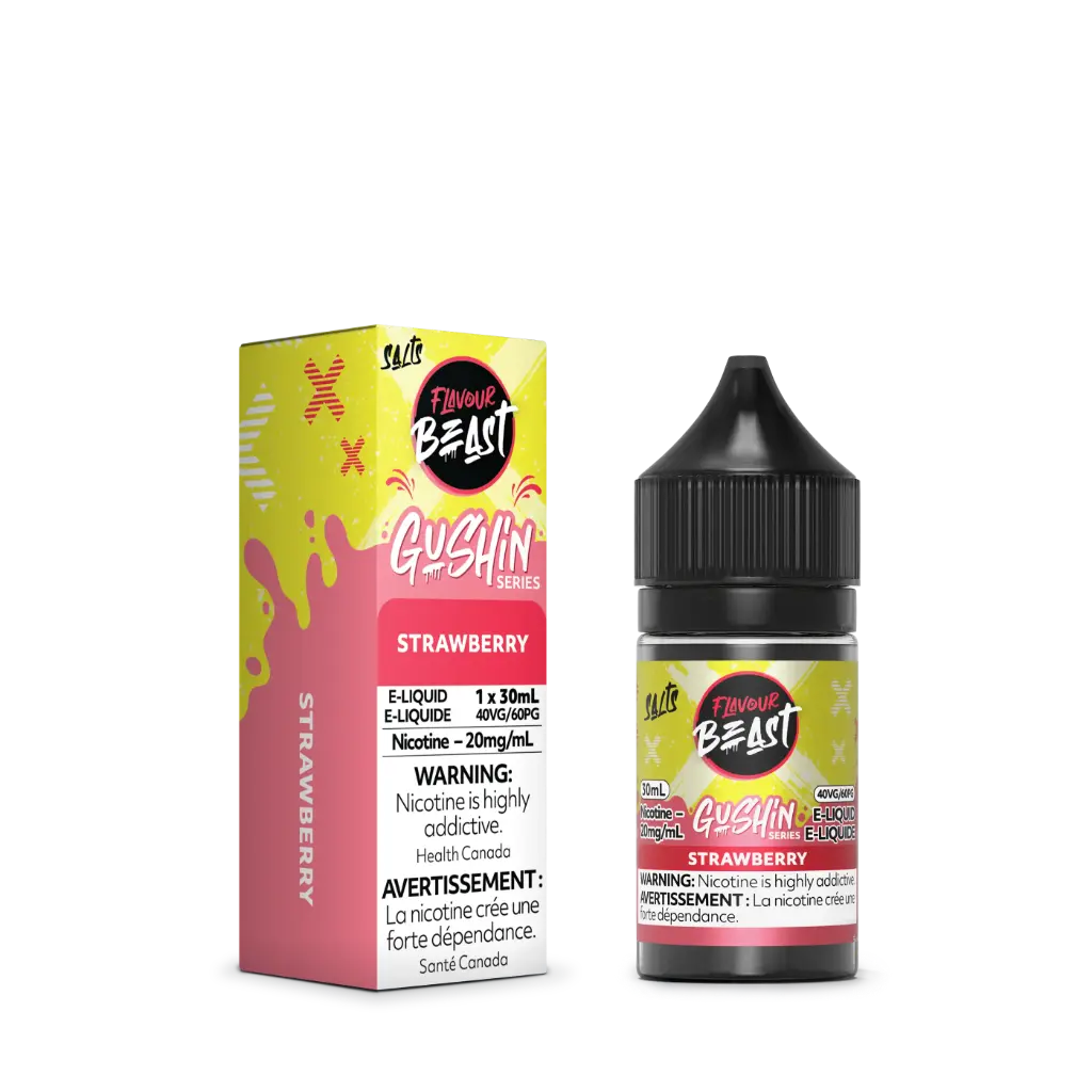 Flavour Beast Gushin & Sour Gushin E-Liquid- 30ML - Strawberry