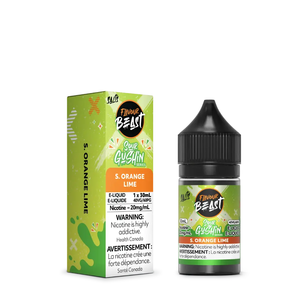 Flavour Beast Gushin & Sour Gushin E-Liquid- 30ML - S. Orange Lime