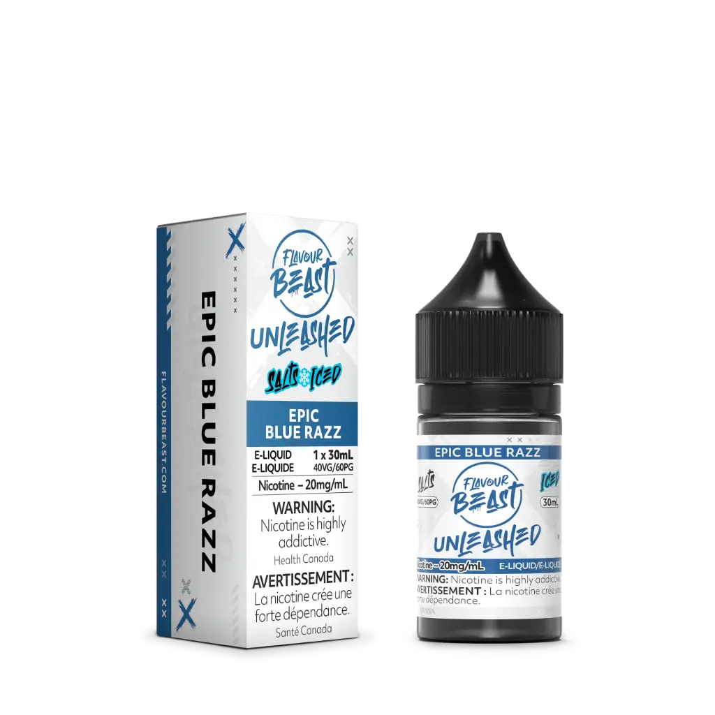 Flavour Beast Unleashed E-Liquid- 30ML - · Epic Blue Razz
