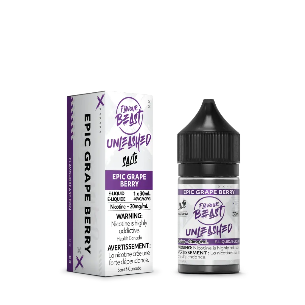 Flavour Beast Unleashed E-Liquid- 30ML - Epic Grape Berry