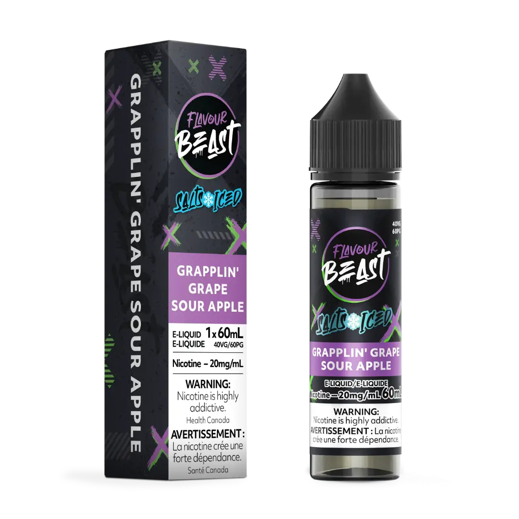 Flavour Beast E-Liquid- 60ML - Grapplin' Grape Sour Apple