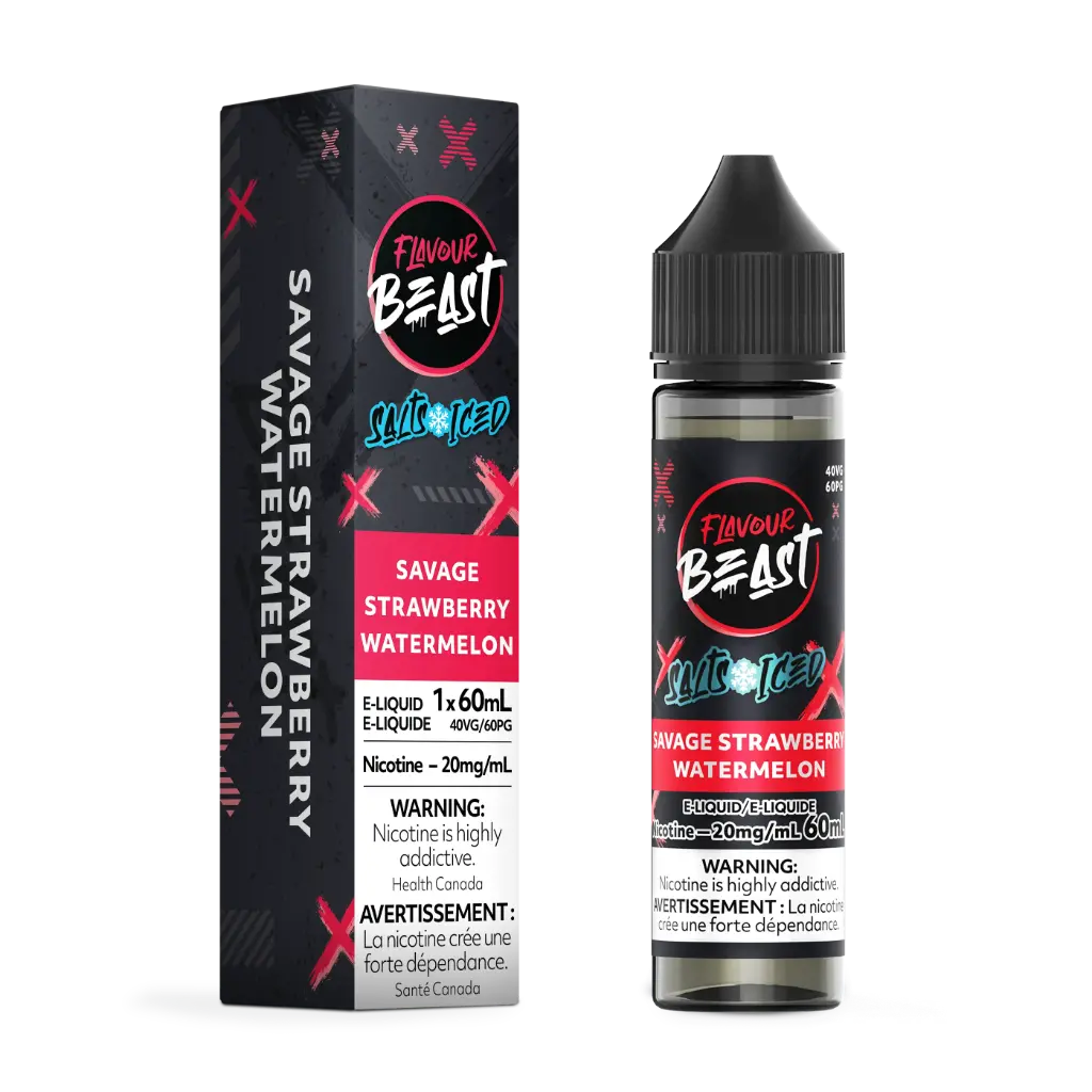 Flavour Beast E-Liquid- 60ML - Savage Strawberry Watermelon