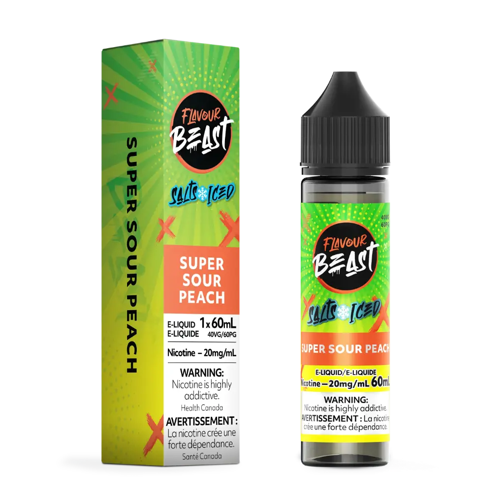 Flavour Beast E-Liquid- 60ML - Super Sour Peach