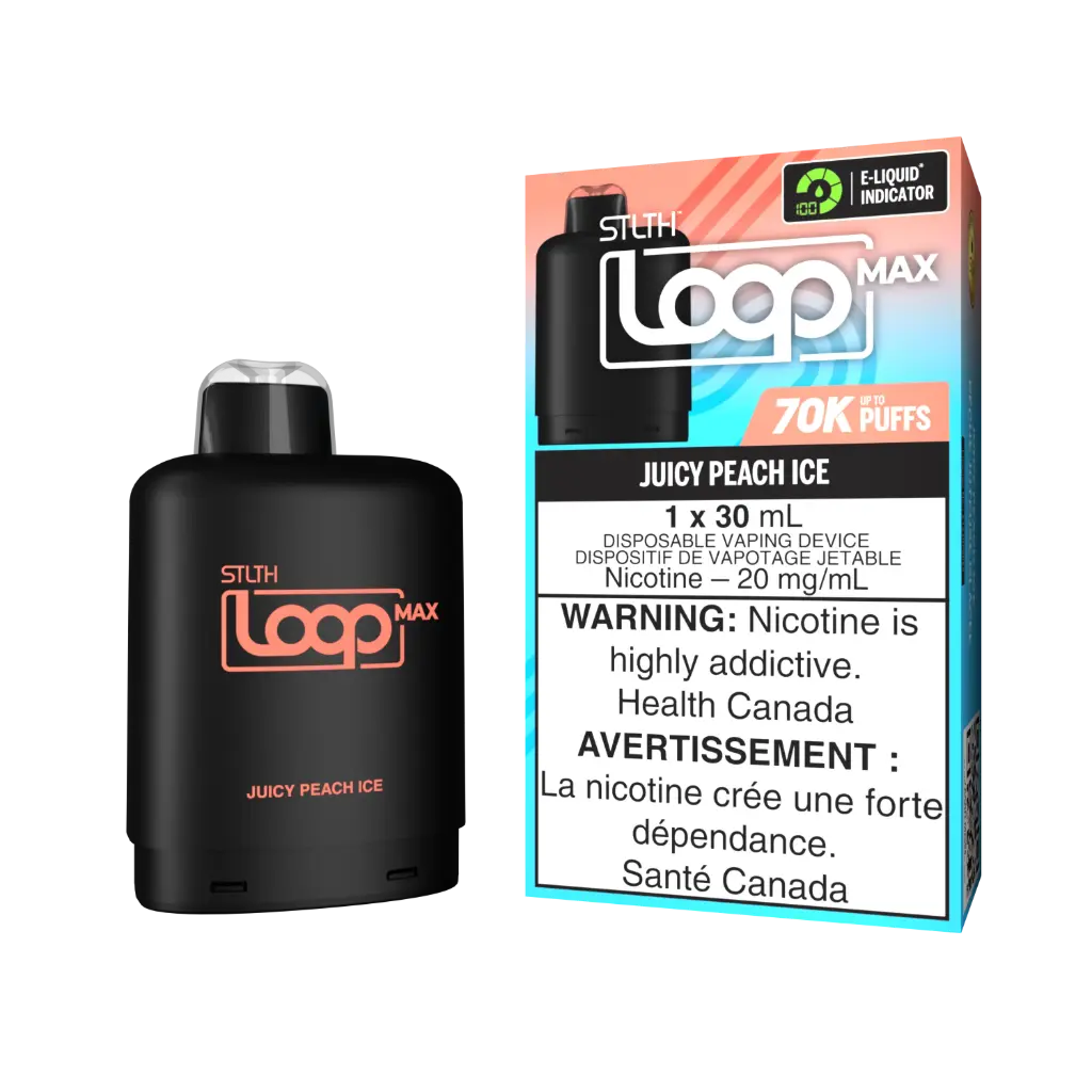 STLTH LOOP MAX Replacement Pod 30mL - JUICY PEACH ICE
