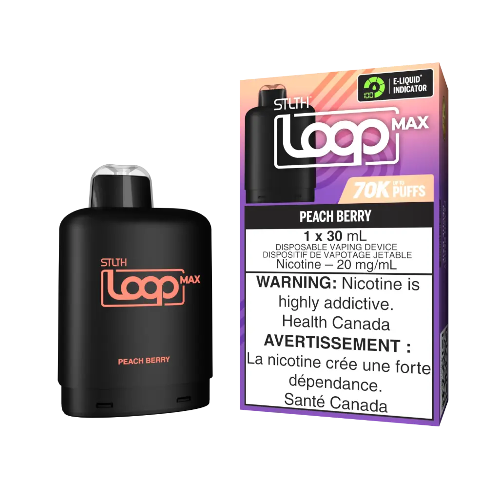 STLTH LOOP MAX Replacement Pod 30mL - PEACH BERRY