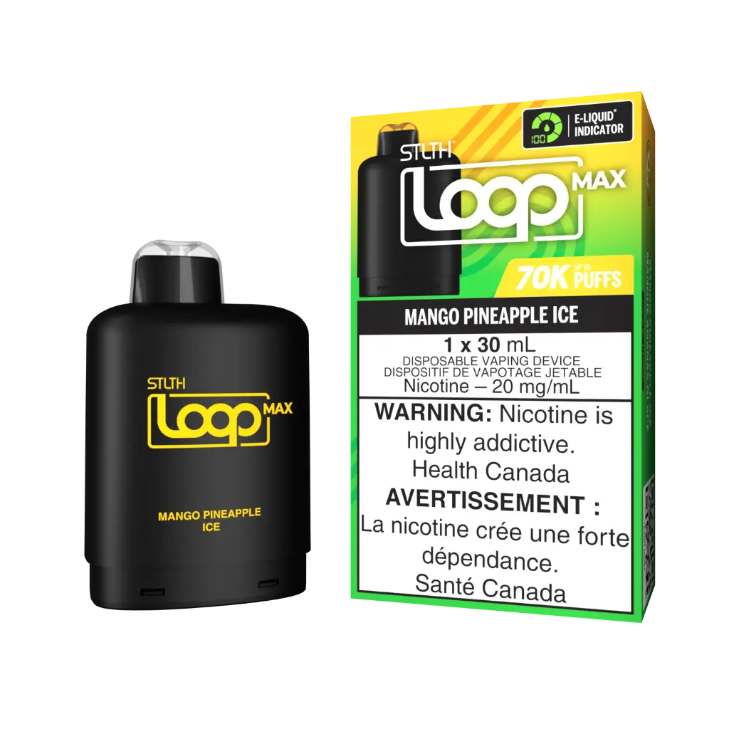 STLTH LOOP MAX Replacement Pod 30mL - MANGO PINEAPPLE ICE