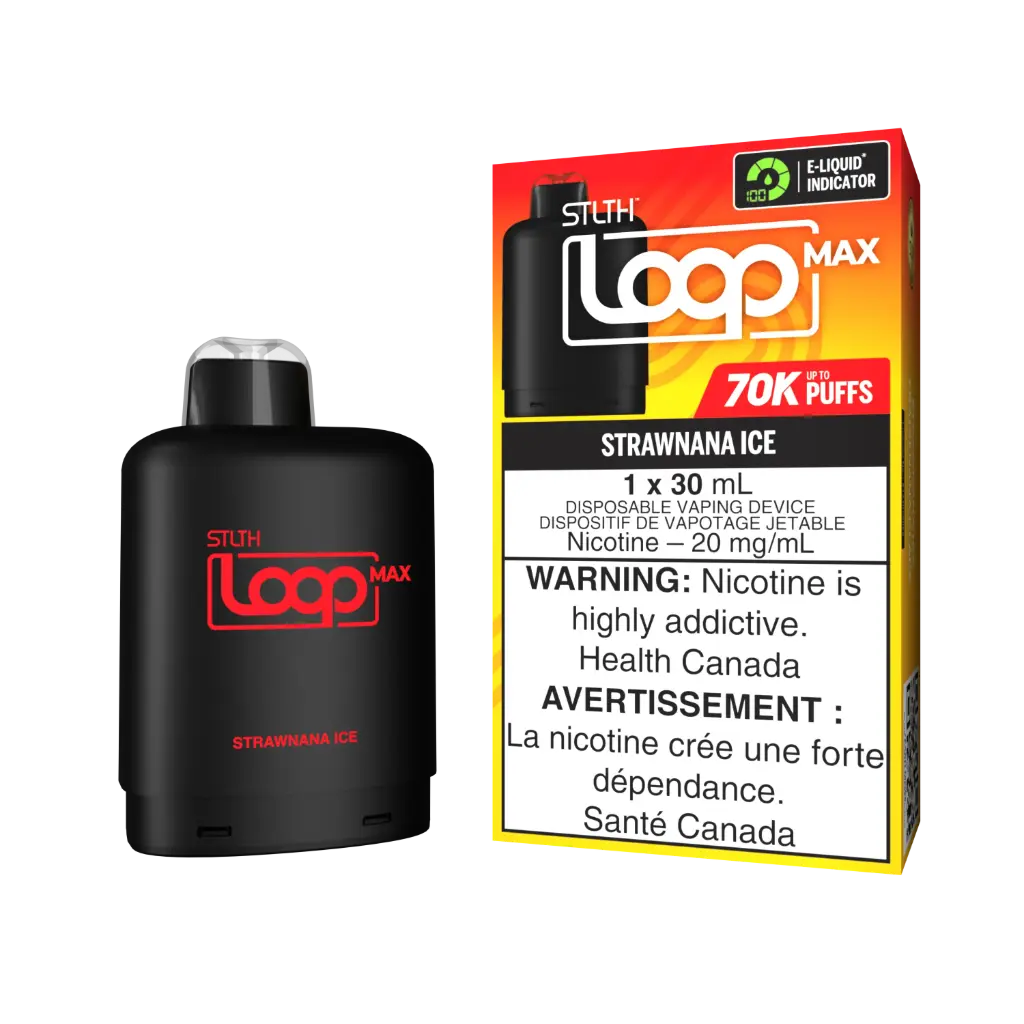 STLTH LOOP MAX Replacement Pod 30mL - STRAWNANA ICE