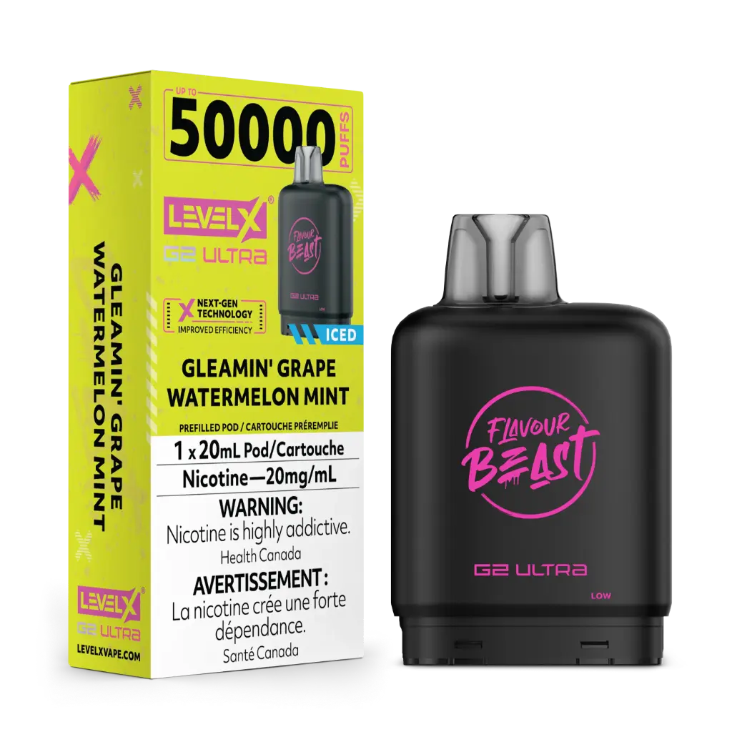Flavour Beast G2 Ultra 50K POD (20ML) - Gleamin’ Grape Watermelon Mint