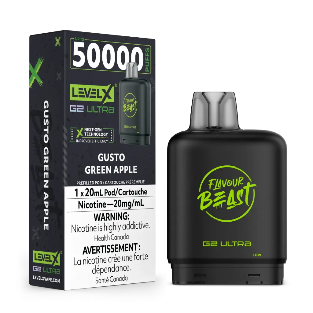 Flavour Beast G2 Ultra 50K POD (20ML) - Gusto Green Apple