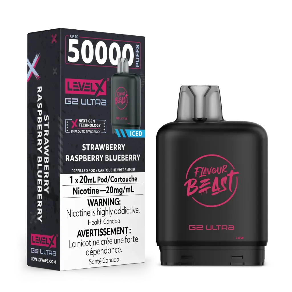 Flavour Beast G2 Ultra 50K POD (20ML) - Strawberry Raspberry Blueberry Iced