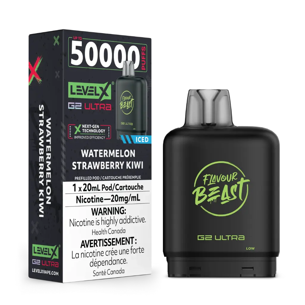 Flavour Beast G2 Ultra 50K POD (20ML) - Watermelon Strawberry Kiwi Iced