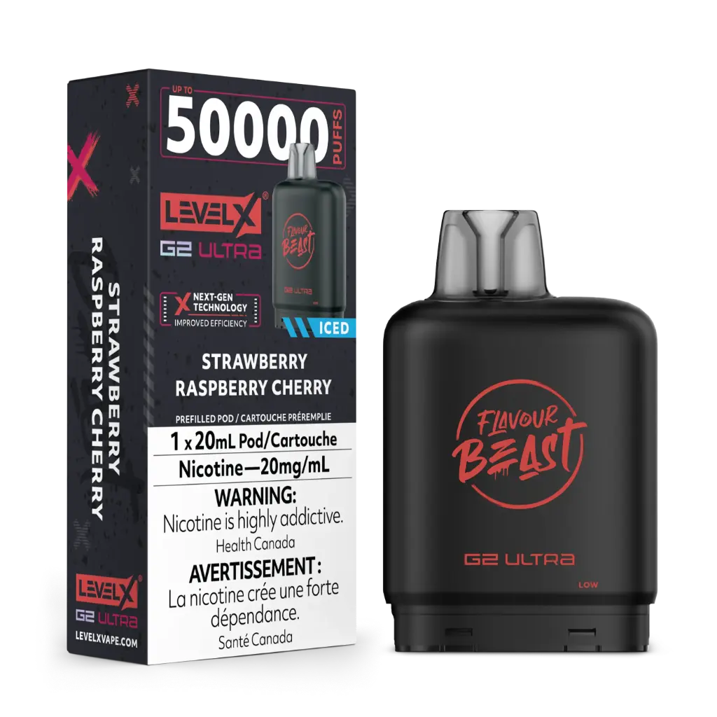 Flavour Beast G2 Ultra 50K POD (20ML) - Strawberry Raspberry Cherry Iced