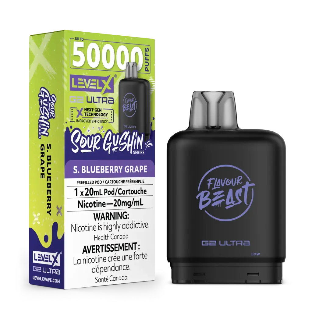 Flavour Beast G2 Ultra 50K POD (20ML) - Sour Gushin Blueberry Grape