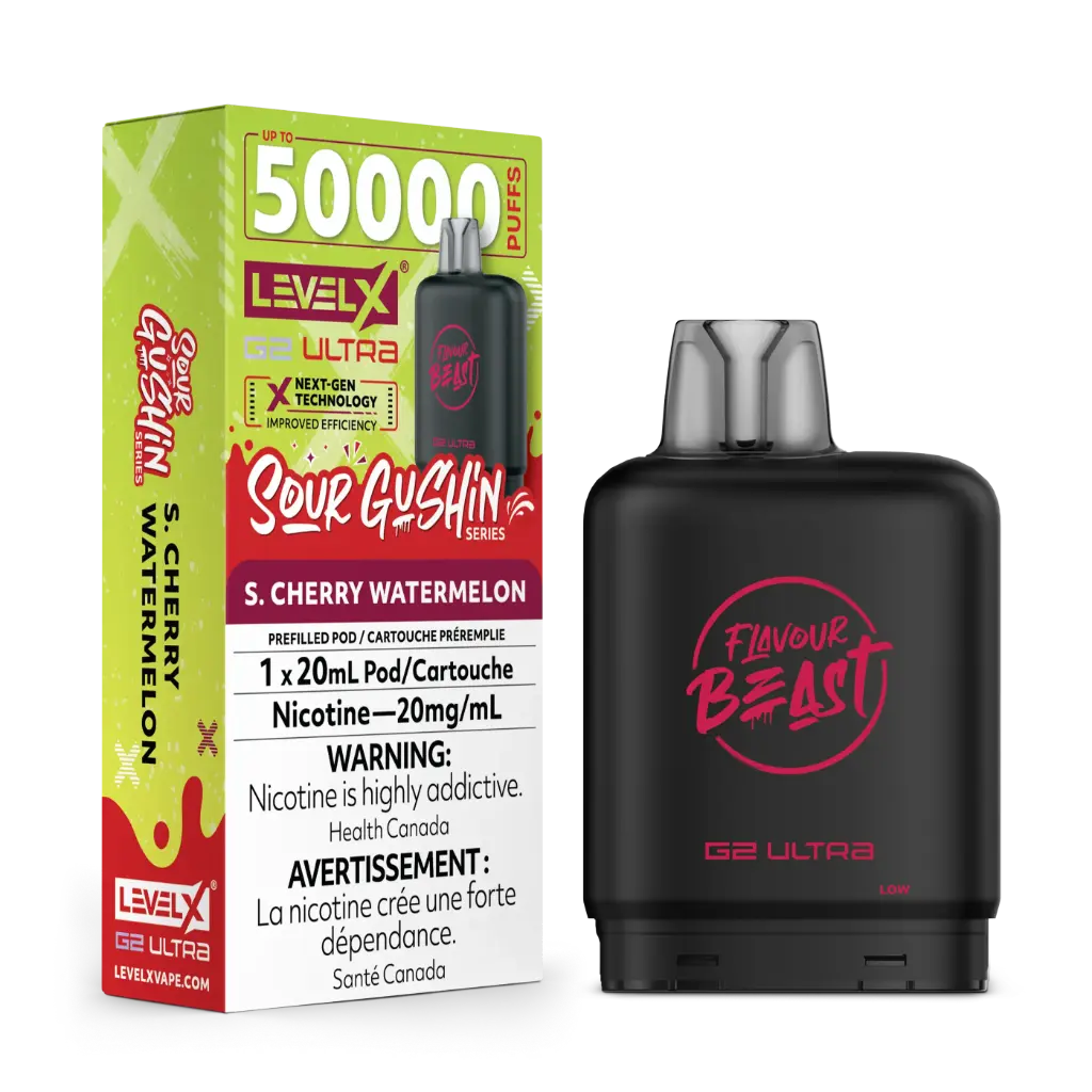 Flavour Beast G2 Ultra 50K POD (20ML) - Sour Gushin Cherry Watermelon
