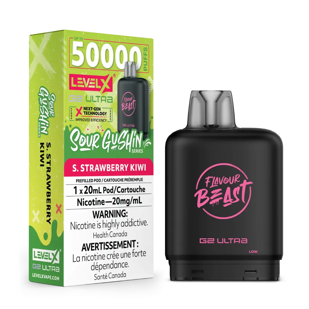 Flavour Beast G2 Ultra 50K POD (20ML) - Sour Gushin Strawberry Kiwi