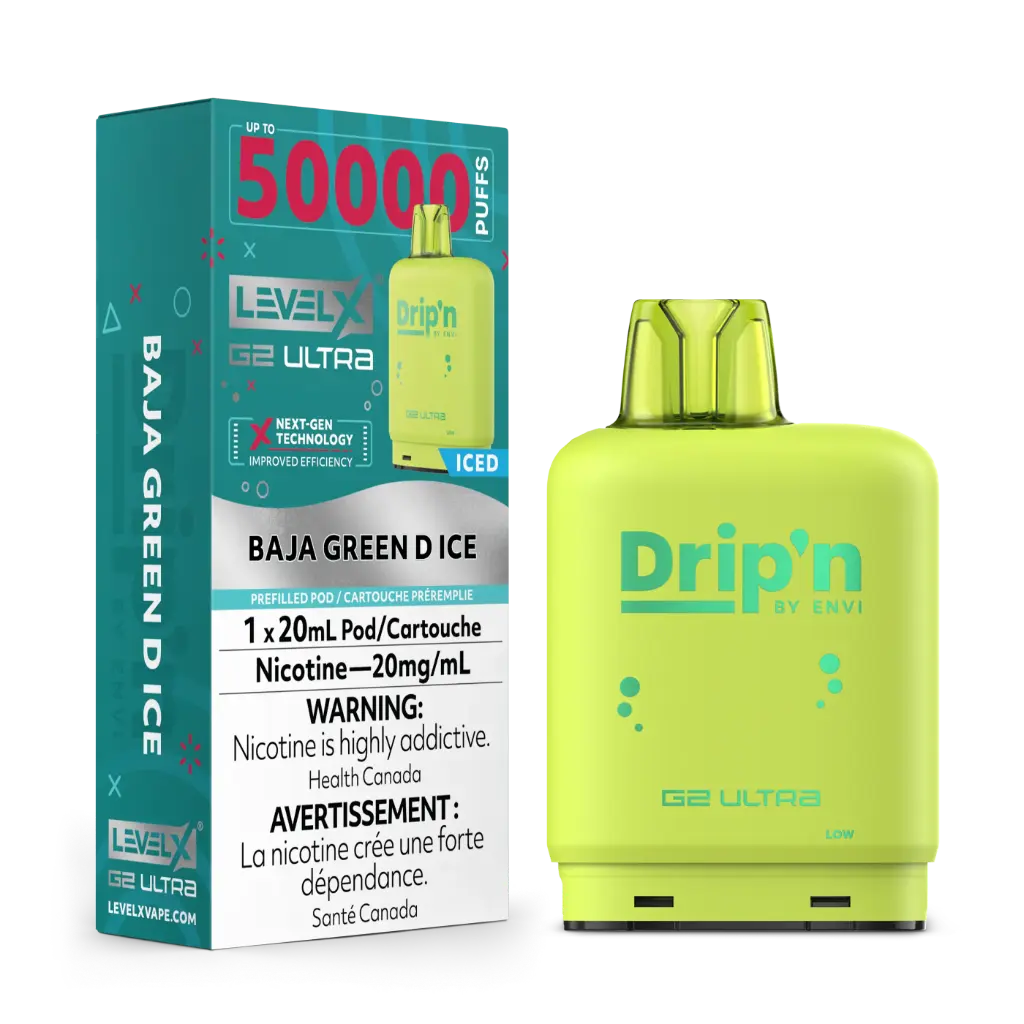 Flavour Beast DRIP'N G2 Ultra 50K POD (20ML) - Baja Green D Ice