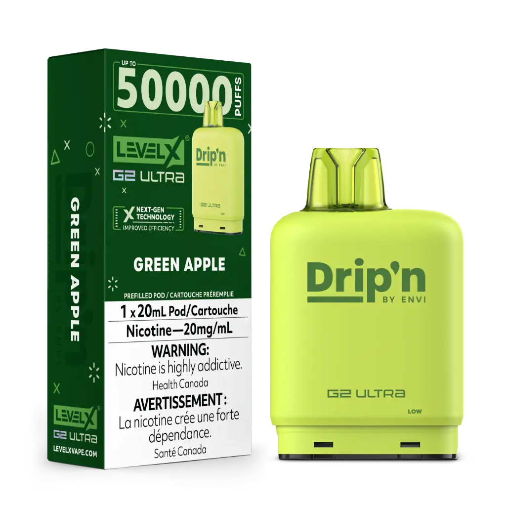 Flavour Beast DRIP'N G2 Ultra 50K POD (20ML) - Green Apple