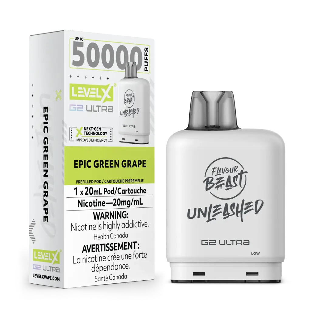 Flavour Beast UNLEASHED G2 Ultra 50K POD (20ML) - Epic Green Grape
