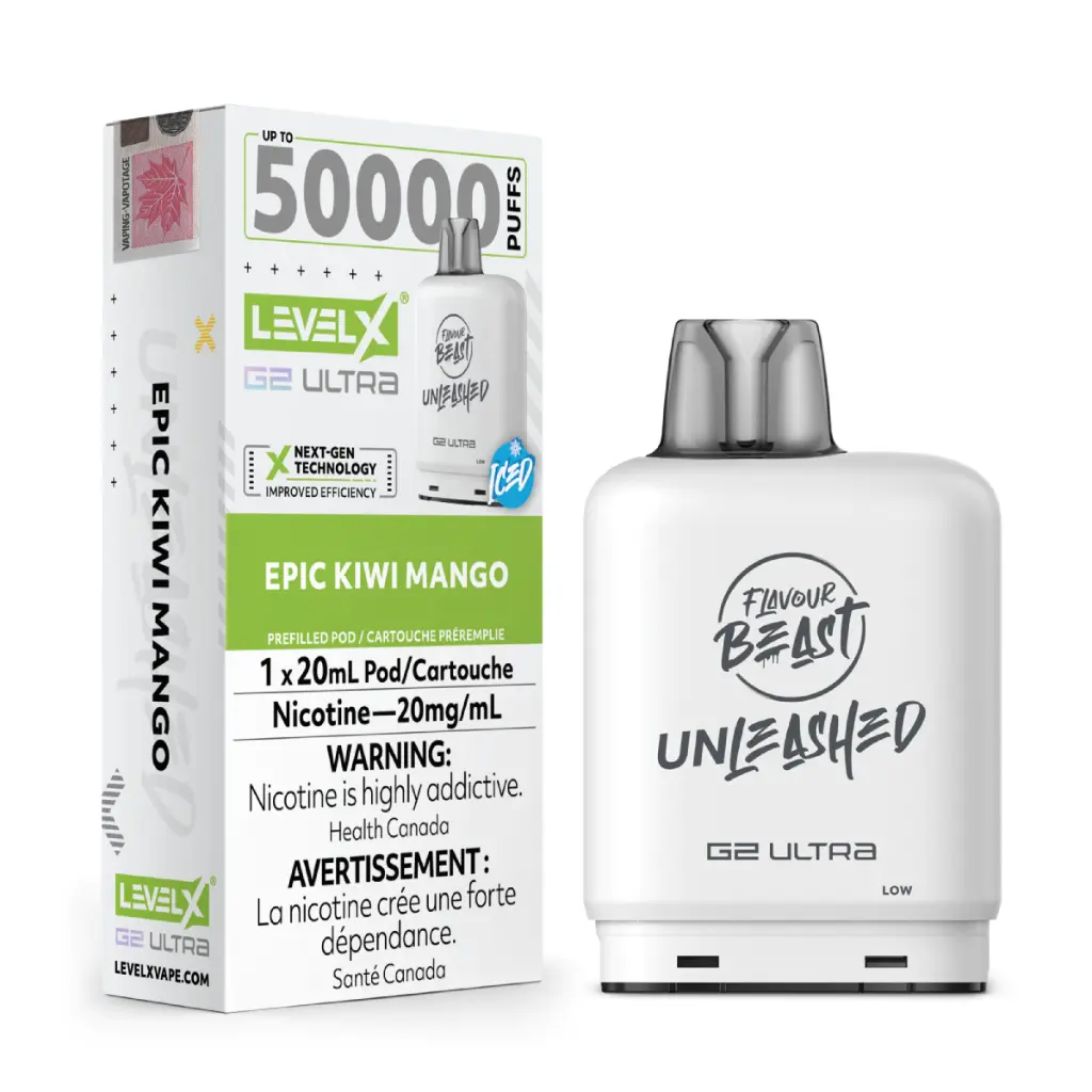 Flavour Beast UNLEASHED G2 Ultra 50K POD (20ML) - Epic Kiwi Mango (Iced)