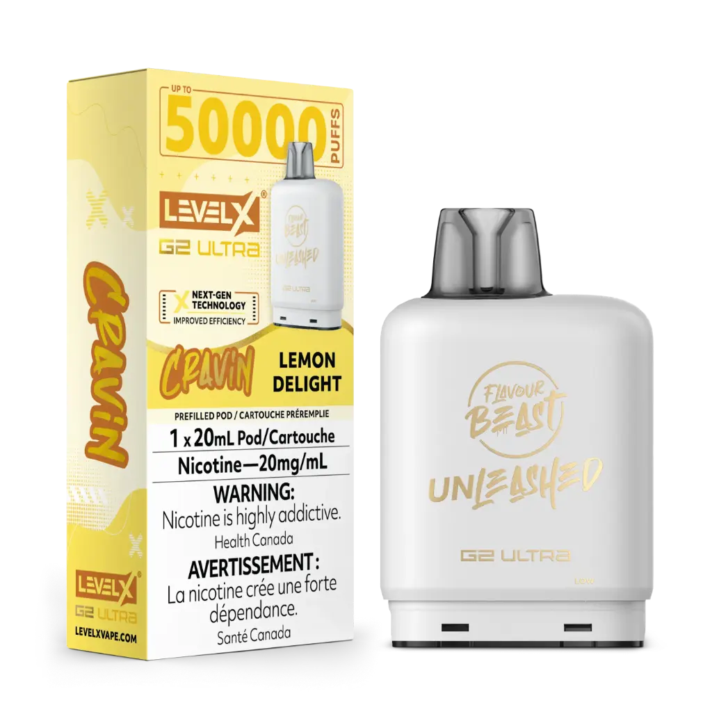 Flavour Beast UNLEASHED G2 Ultra 50K POD (20ML) - Cravin' Lemon Delight