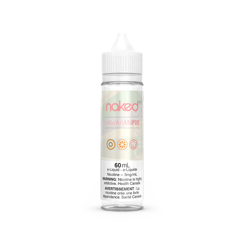 NAKED100 FREEBASE E-Liquid 60ML - HAWAIIAN POG